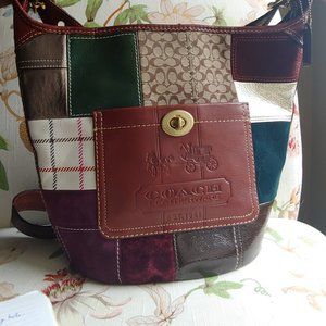 COACH BLEECKER HOLIDAY PATCHWORK CROSSBODY PURSE